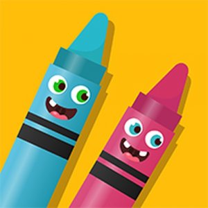 Happy Crayons Coloring Game