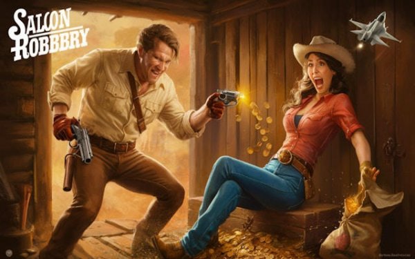 Saloon Robbery: Wild West Reflex Challenge Online Game