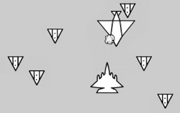 Minimalist Air Battle - Classic Arcade Precision Fighter Online Game